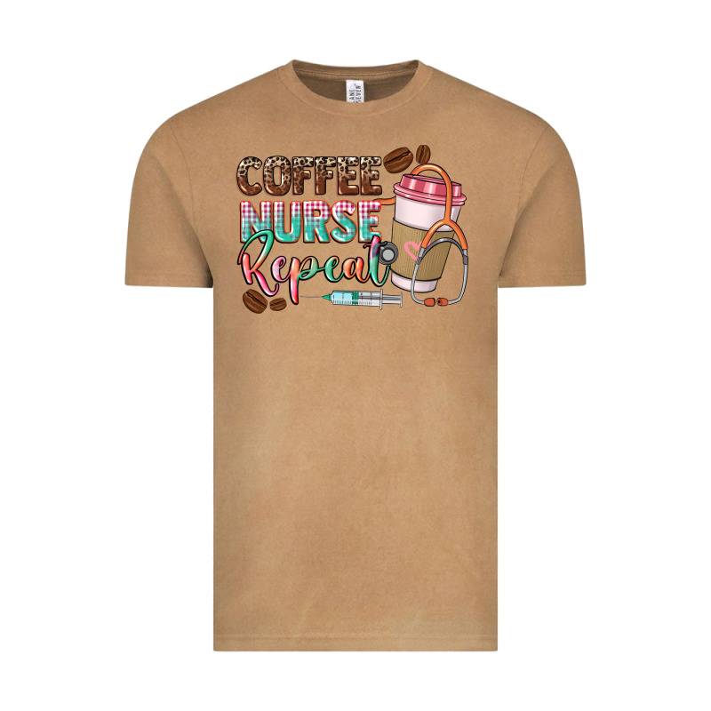 Coffee Nurse Repeat Vintage Tee by CowGirlArtShop | Teevron