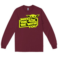 Burgundy may the 4th be with you Long Sleeve Tee - longCreatives
