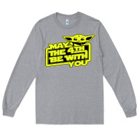 Heather Grey may the 4th be with you Long Sleeve Tee - longCreatives