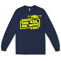 Navy may the 4th be with you Long Sleeve Tee - longCreatives