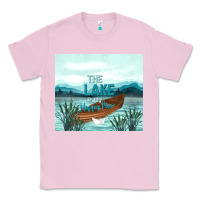 Bubblegum Pink the lake is my happy place Classic Tee - TumblerDesignByShophia