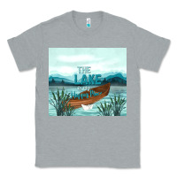 Heather Grey the lake is my happy place Classic Tee - TumblerDesignByShophia