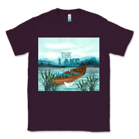 Plum the lake is my happy place Classic Tee - TumblerDesignByShophia