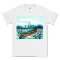 White the lake is my happy place Classic Tee - TumblerDesignByShophia