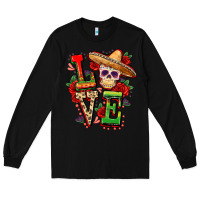 Black Cinco de mayo love Long Sleeve Tee - FaDigitalArtStudio