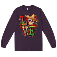 Plum Cinco de mayo love Long Sleeve Tee - FaDigitalArtStudio