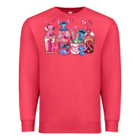 Cardinal breast cancer stitch coffee cups Premium Sweatshirt - AdoDesignShop