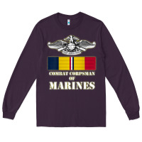 Plum Eagle FMF Corpsman 8404 T Back Design Long Sleeve Tee - longCreatives