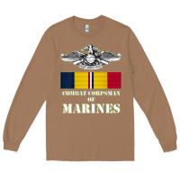 Toasted Coconut Eagle FMF Corpsman 8404 T Back Design Long Sleeve Tee - longCreatives