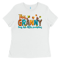 White customized this granny loves her little pumpkins Ladies Tee - texasbilliewilder