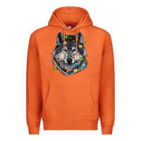 Carrot Christmas with wolf Premium Hoodie - RanaPortraitStore