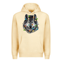 Pina Colada Christmas with wolf Premium Hoodie - RanaPortraitStore