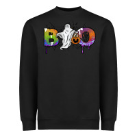 Black Boo Heavyweight Sweatshirt - SublimationCraftShop
