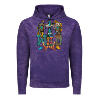 Cloud Purple western wild soul Vintage Hoodie - OliviaCreatesArt