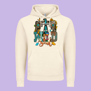 Western Wild Soul Vintage Hoodie Designed By Oliviacreatesart