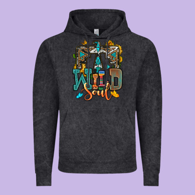Western Wild Soul Vintage Hoodie Designed By Oliviacreatesart