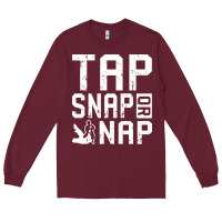 Burgundy Tap Snap Or Nap Jiu Jitsu Hoodie Brazilian BJJ Gifts Long Sleeve Tee - longCreatives