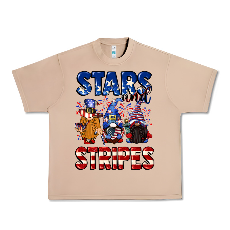 Stars And Stripes Gnomes 4th Of July Urban Heavy Tee by CowGirlArtShop | Teevron