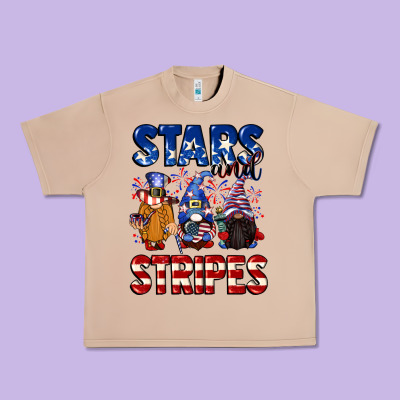 Stars And Stripes Gnomes 4th Of July Urban Heavy Tee Designed By Cowgirlartshop