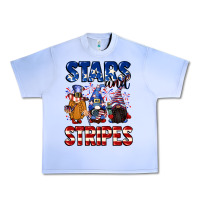 Grape Ice Stars and stripes gnomes 4th of july Urban Heavy Tee - CowGirlArtShop