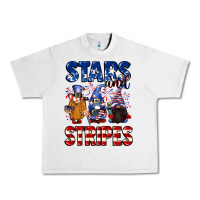 Lunar Rock Stars and stripes gnomes 4th of july Urban Heavy Tee - CowGirlArtShop