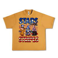 Peanut Butter Stars and stripes gnomes 4th of july Urban Heavy Tee - CowGirlArtShop