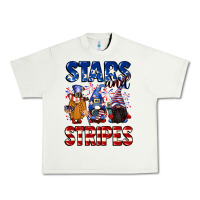 Pistachio Stars and stripes gnomes 4th of july Urban Heavy Tee - CowGirlArtShop
