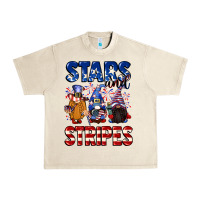 Sandshell Stars and stripes gnomes 4th of july Urban Heavy Tee - CowGirlArtShop