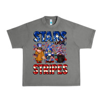 Tornado Stars and stripes gnomes 4th of july Urban Heavy Tee - CowGirlArtShop
