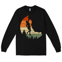 Black Retro Rock Climbing Vintage Climber Long Sleeve Tee - longCreatives