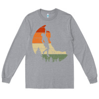 Heather Grey Retro Rock Climbing Vintage Climber Long Sleeve Tee - longCreatives