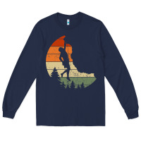 Navy Retro Rock Climbing Vintage Climber Long Sleeve Tee - longCreatives