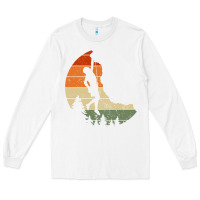 White Retro Rock Climbing Vintage Climber Long Sleeve Tee - longCreatives