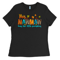 Black customized this mawmaw loves her little pumpkins Ladies Tee - texasbilliewilder