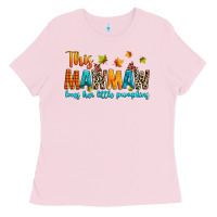 Bubblegum Pink customized this mawmaw loves her little pumpkins Ladies Tee - texasbilliewilder