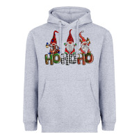 Heather Grey ho ho. ho gnomes Heavyweight Hoodie - BarkalooDesign