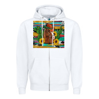 White western horse cowboy hat cactus sunflowers glitter cowhide serape turq Zipper Hoodie - Artiststas