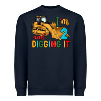 Navy i'm 2 and digging it Heavyweight Sweatshirt - Artiststas
