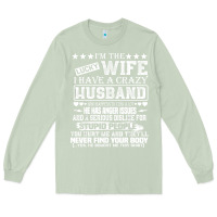 Matcha i am a lucky wife i have a crazy husband valentine gift Long Sleeve Tee - longCreatives