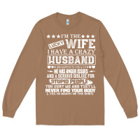 Toasted Coconut i am a lucky wife i have a crazy husband valentine gift Long Sleeve Tee - longCreatives