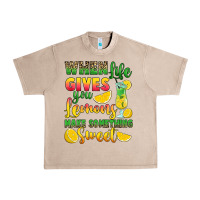 French Oak when life gives you lemons make something Urban Heavy Tee - RanaPortraitStore