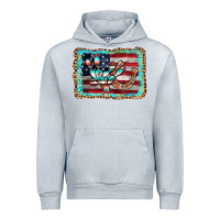 Heather Grey flag cactus horseshoe Urban Hoodie - AdoDesignShop