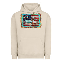 Pigment French Oak flag cactus horseshoe Urban Hoodie - AdoDesignShop