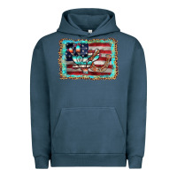 Pigment Midnight Navy flag cactus horseshoe Urban Hoodie - AdoDesignShop