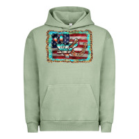 Pigment Oil Green flag cactus horseshoe Urban Hoodie - AdoDesignShop