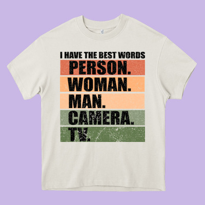 Person Woman Man Camera Tv Heavy Core Tee Designed By Bettercallsaul