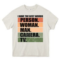 Cream Person Woman Man Camera Tv Heavy Core Tee - Bettercallsaul