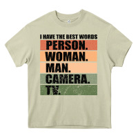 Mossy Person Woman Man Camera Tv Heavy Core Tee - Bettercallsaul