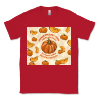 Red pumpkin spice fall leaves Classic Tee - TumblerDesignByShophia