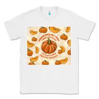 White pumpkin spice fall leaves Classic Tee - TumblerDesignByShophia